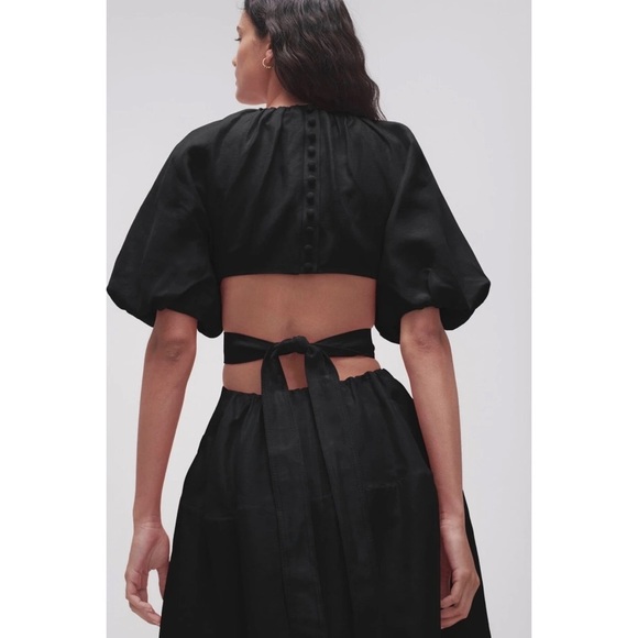 Aje Mimosa Cut Out Midi Dress in Black size AU 6, US 2 - Picture 4 of 13